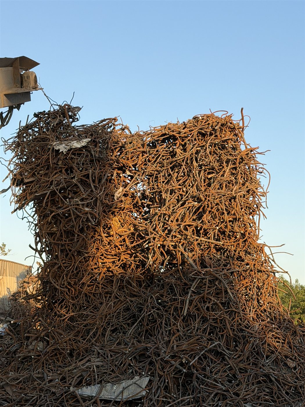 Bales of rebar scrap